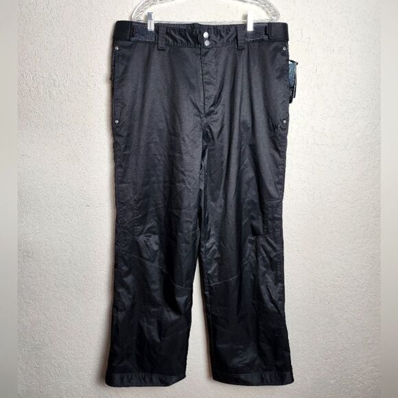 White Sierra Men's Bozo Shell Ski Snowboard Pants Black Size L NWT - Picture 1 of 9
